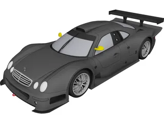 Mercedes-Benz CLK GTR (1998) 3D Model