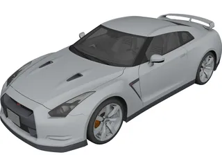Nissan GT-R (2008) 3D Model