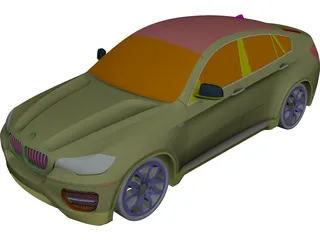 BMW X6 CAD 3D Model