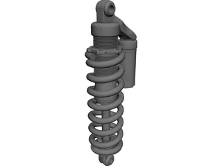 X Fusion Vector R Mountain Bike Shock Absorber CAD 3D Model