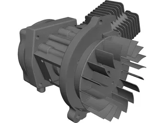 Zenoah G2D Engine CAD 3D Model