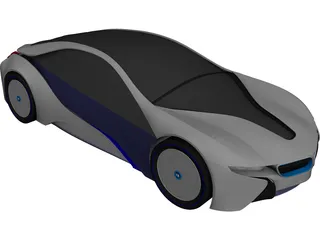 BMW i8 Concept CAD 3D Model