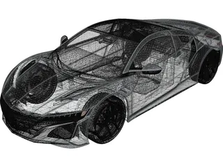 Honda NSX (2017) 3D Model