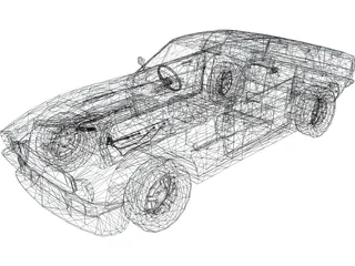 Aston Martin Vantage V8 (1977) 3D Model