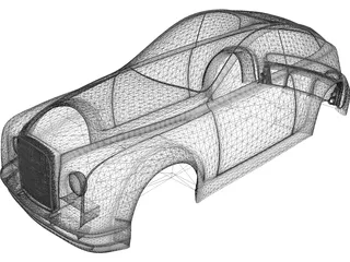 Bentley Concept Car Body 3D Model