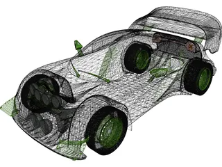 B3D Pro Rally Concept 3D Model