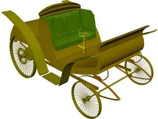 Benz Velo Old Car 3D Model