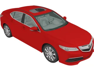 Acura TLX (2015) 3D Model