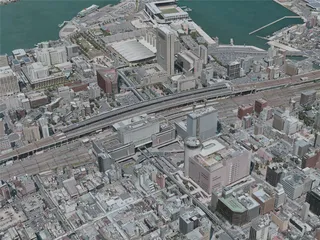 Kitakyushu City, Japan (2021) 3D Model