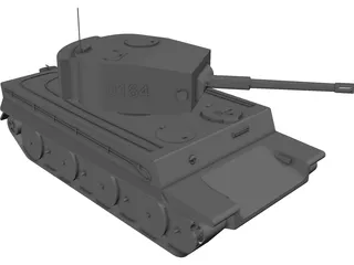 German Tank T2 3D Model