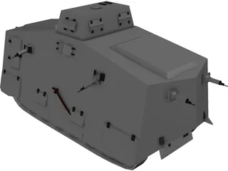 A7V Tank 3D Model