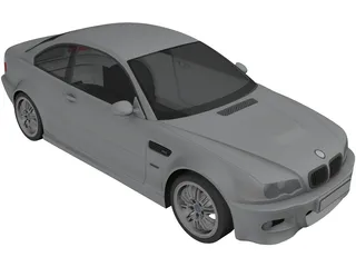 Bmw M3 CSL (2004) 3D Model