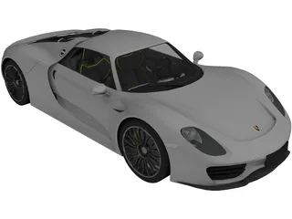 Porsche 918 Spyder (2015) 3D Model