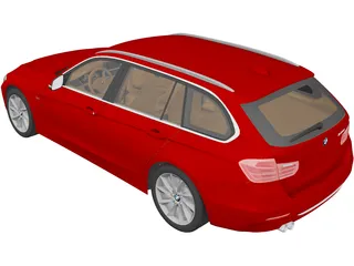 BMW 3-Series Touring F31 (2013) 3D Model