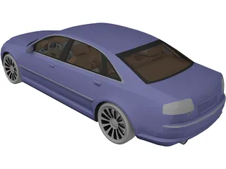 Audi A8 Long (2003) 3D Model