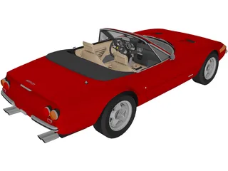Ferrari 365 GTS4 Daytona Spyder (1972) 3D Model