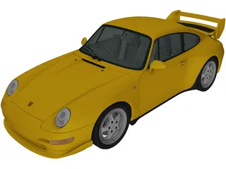 Porsche 911 Carrera Clubsport (1995) 3D Model