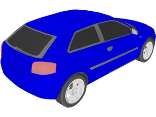 Audi A3 (2004) 3D Model