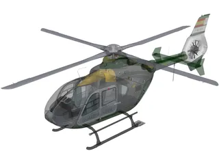 Eurocopter EC-135 Guardia Civil 3D Model