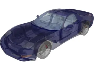 Chevrolet Corvette Z06 (2001) 3D Model