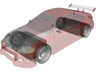Honda Civic Coupe [Tuned] 3D Model