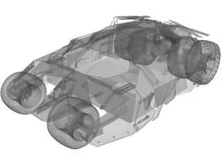 Batmobile Tumbler Car  3D Model
