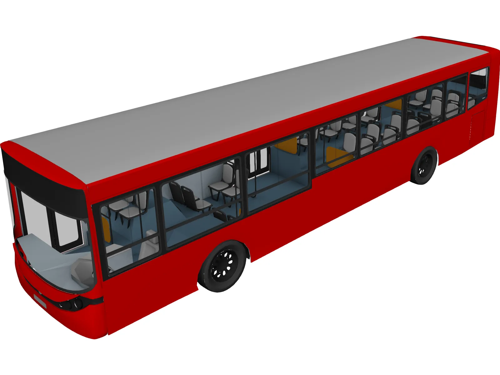 Bus 3D Model main preview