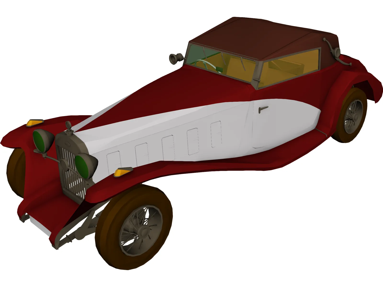 Delage D.8 SS (1931) 3D Model main preview