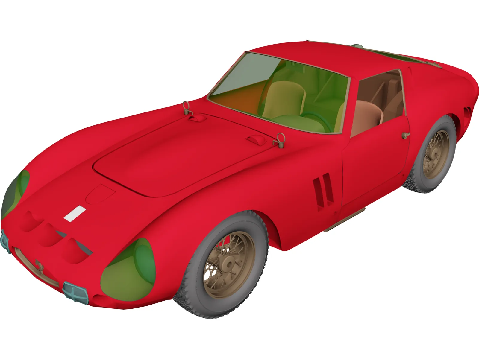 Ferrari 250 GTO (1962) 3D Model main preview