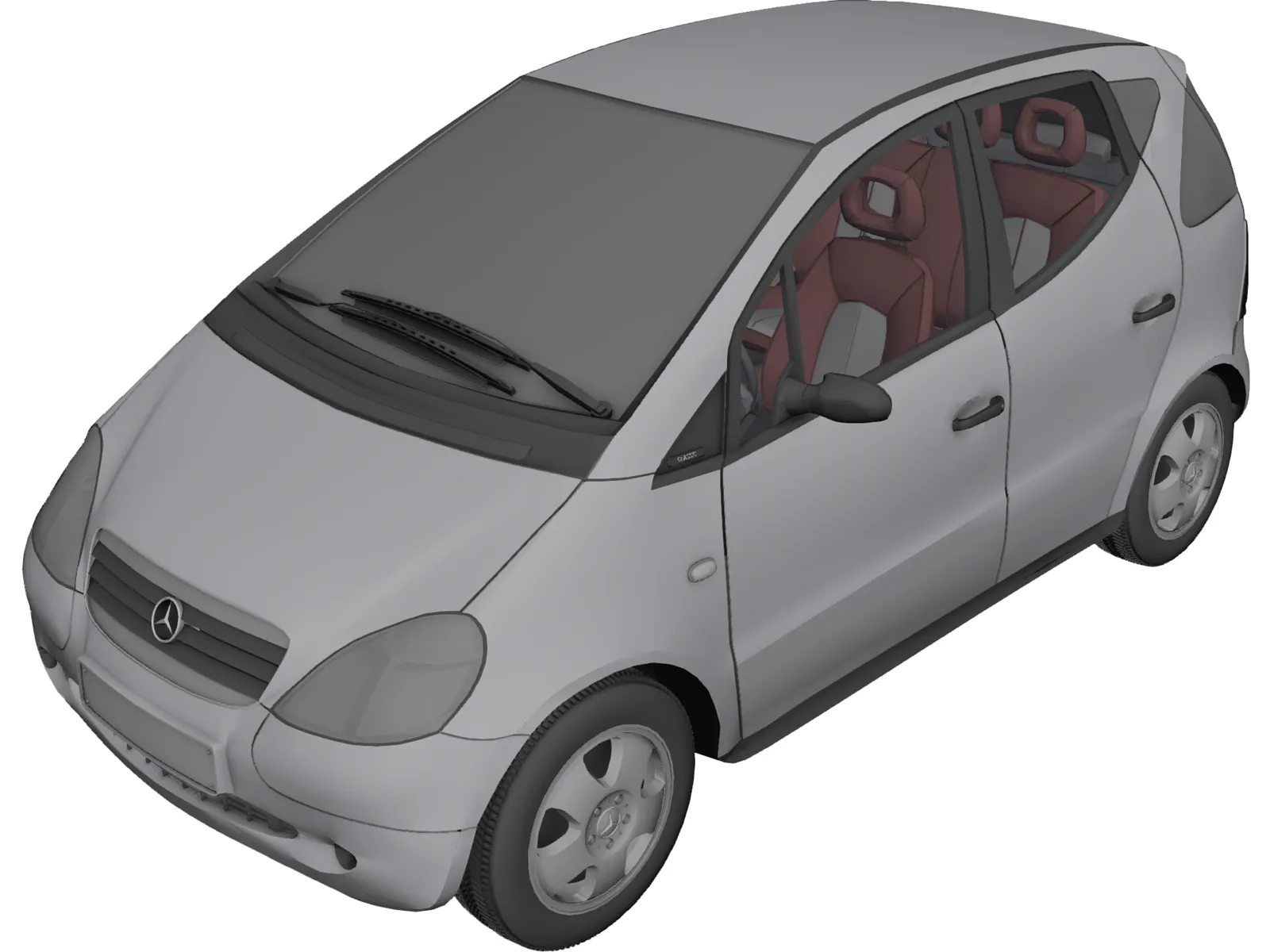 Mercedes-Benz A-class 3D Model main preview