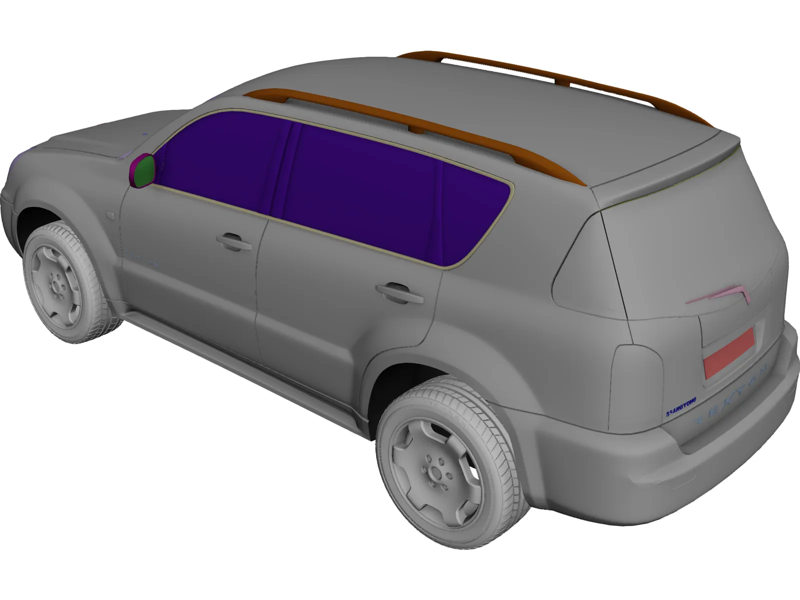 SsangYong Rexton 3D Model main preview