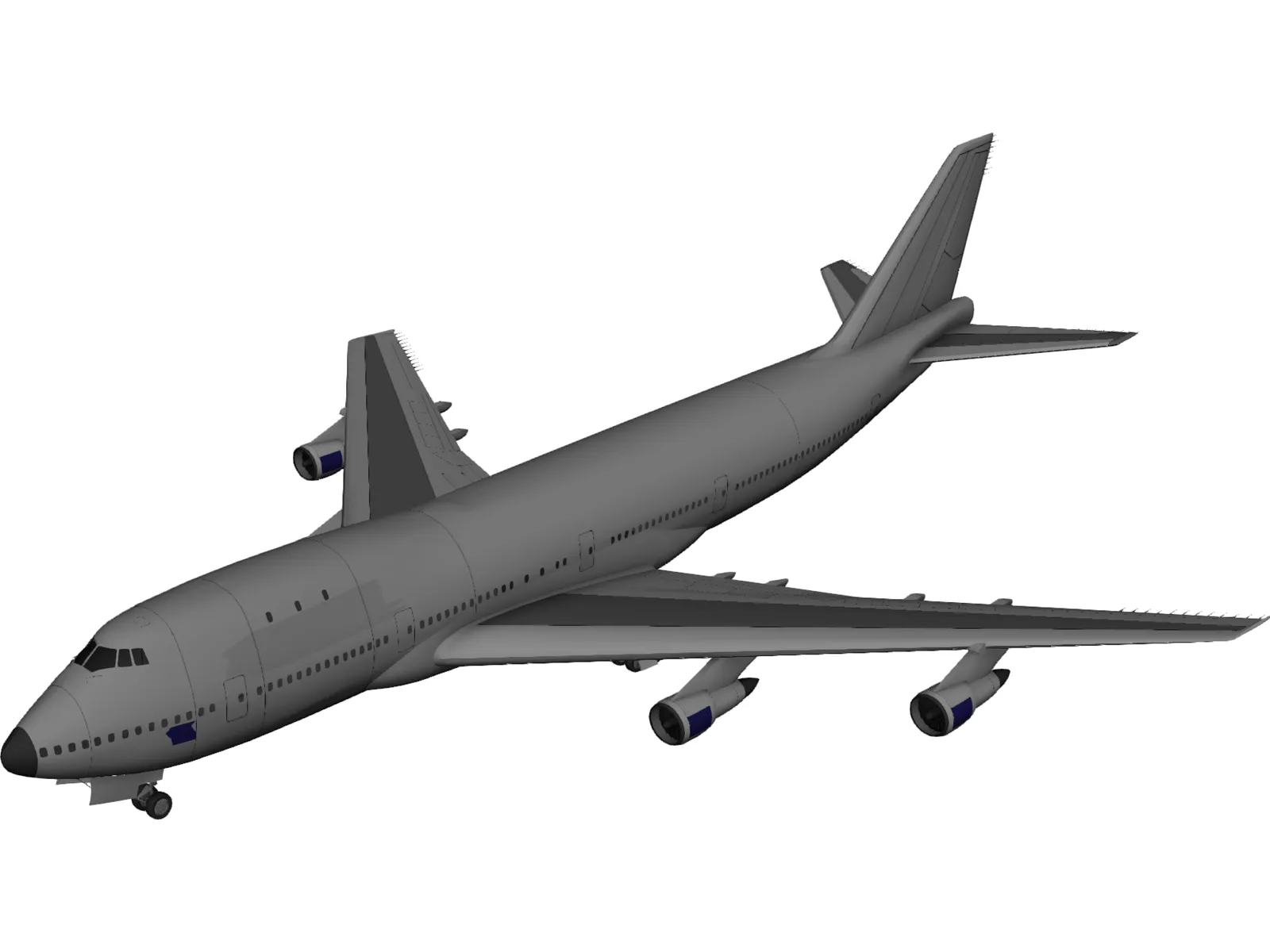 Boeing 747 The Jumbo Jet 3D Model main preview