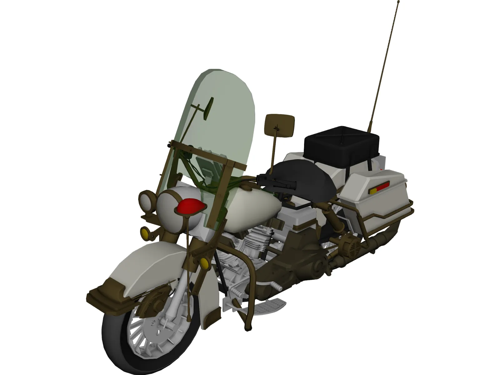 Harley-Davidson Police 3D Model main preview
