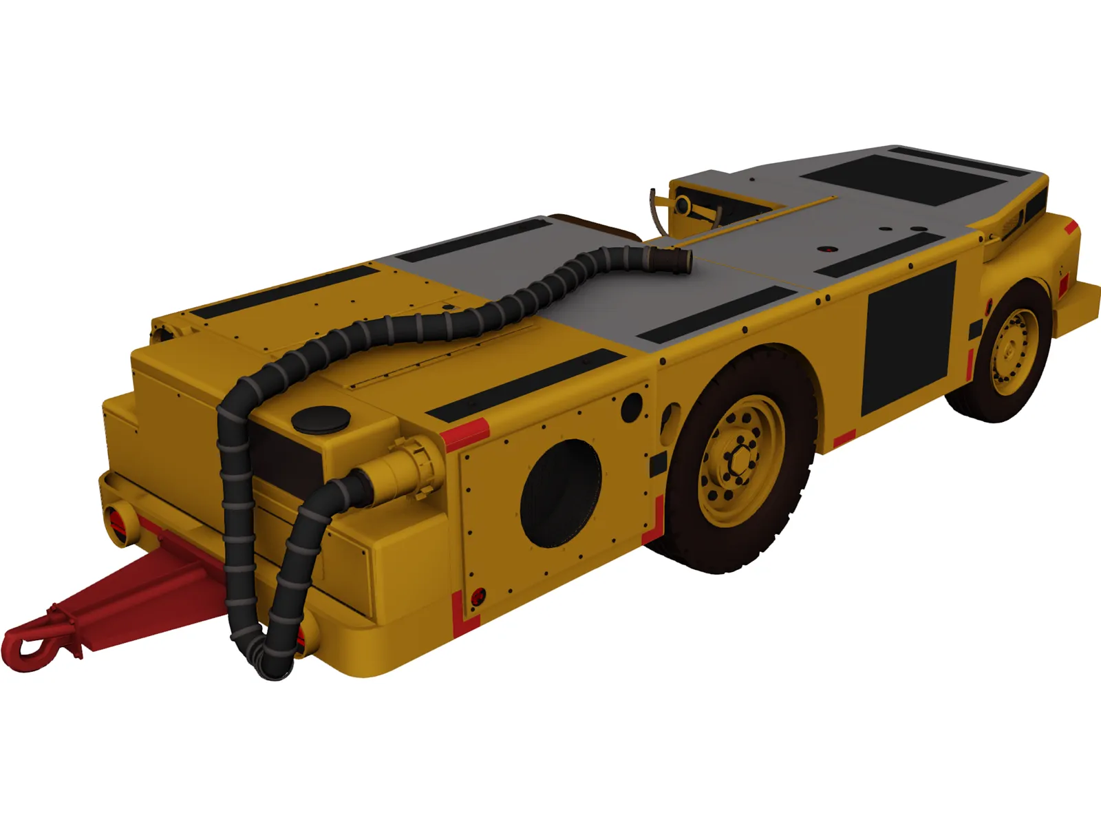 US Navy Carrier Tractor 3D Model main preview