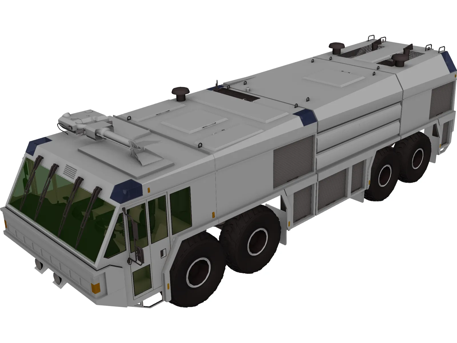 Firefight Truck 3D Model main preview