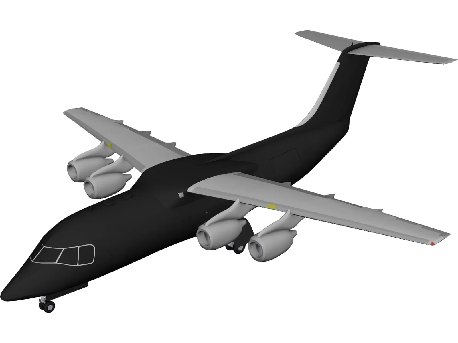 British Aerospace BAe 146 3D Model main preview