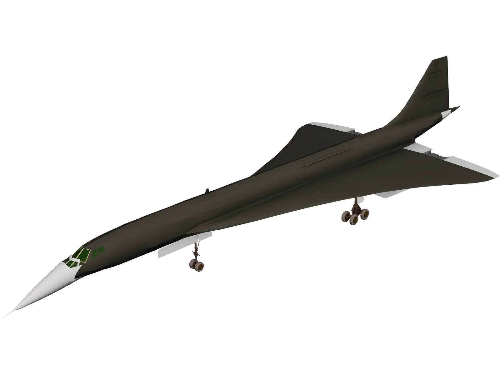 Concorde 3D Model main preview