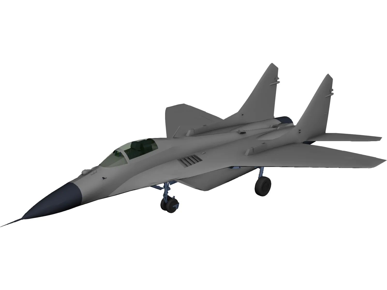 MiG-29A 3D Model main preview