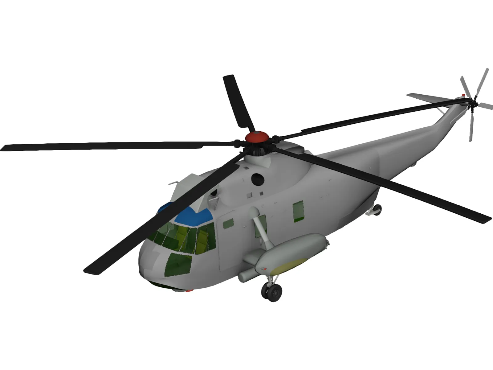 Sikorsky SH-3H Sea King Navy 3D Model main preview