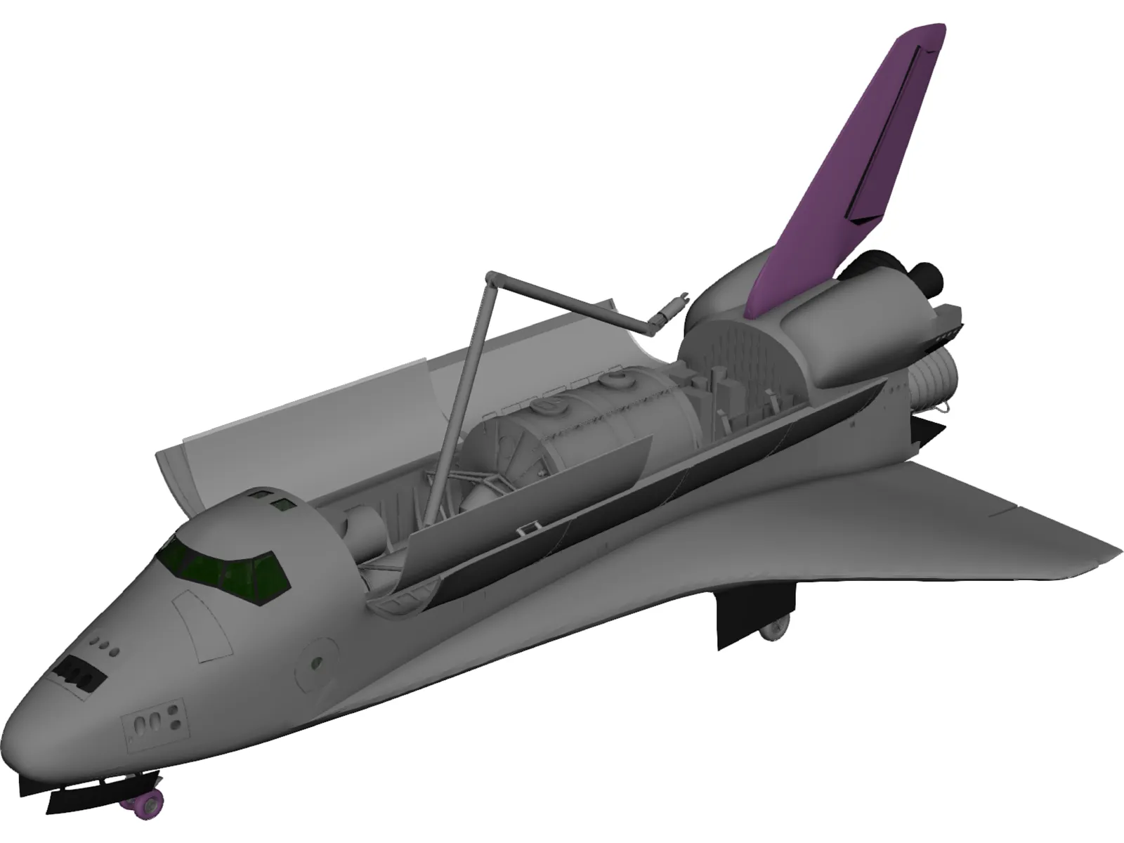 Space Shuttle 3D Model main preview
