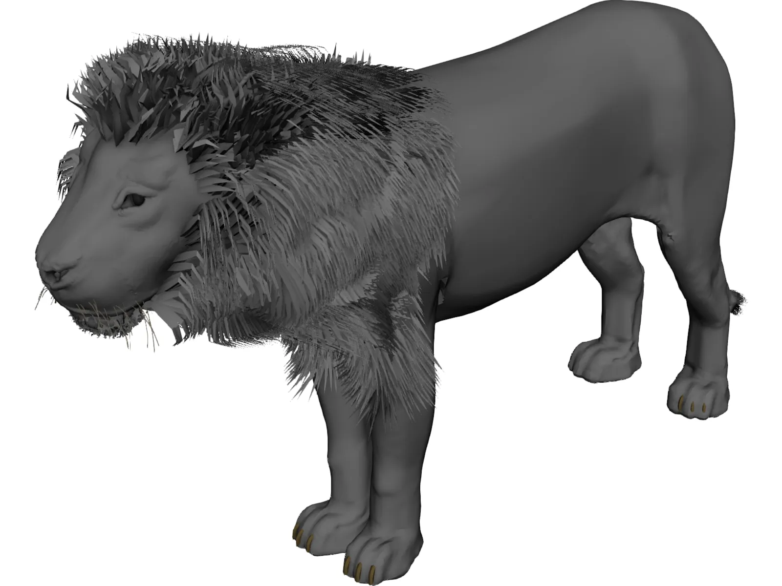 Lion 3D Model main preview