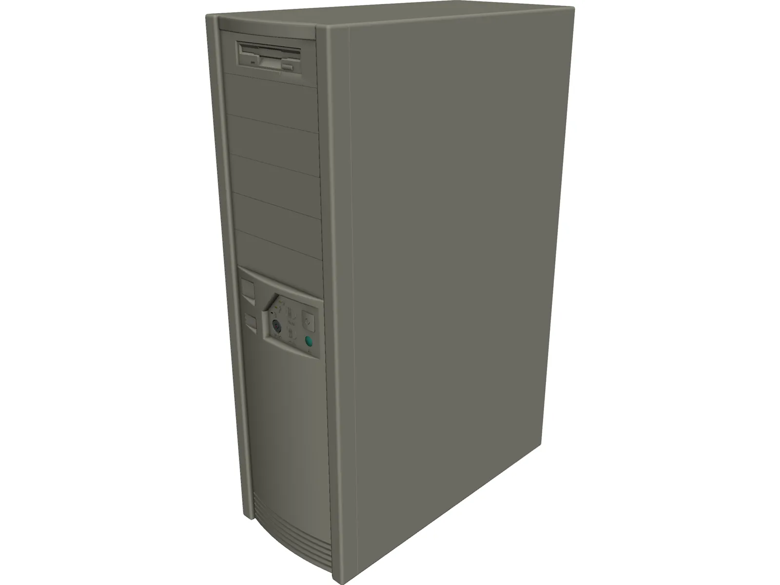 Case Tower 3D Model main preview