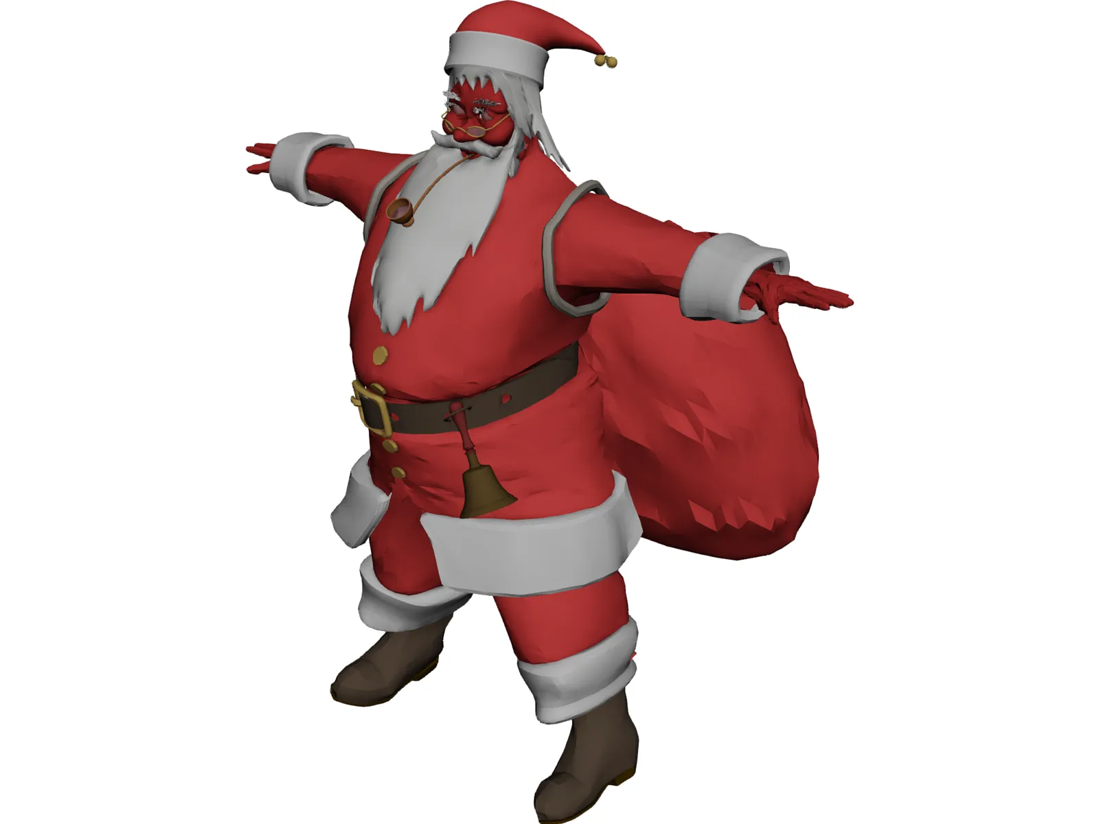 Santa Claus 3D Model main preview
