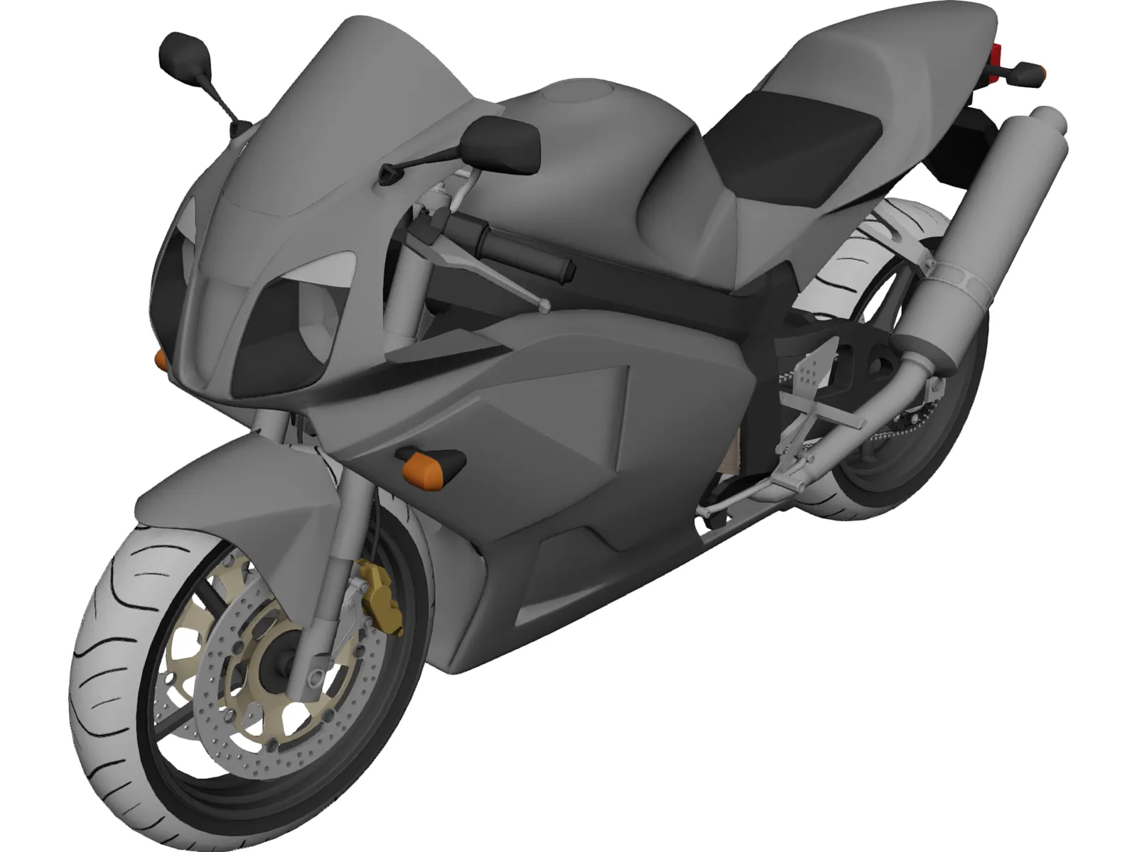 Honda RVT1000 3D Model main preview