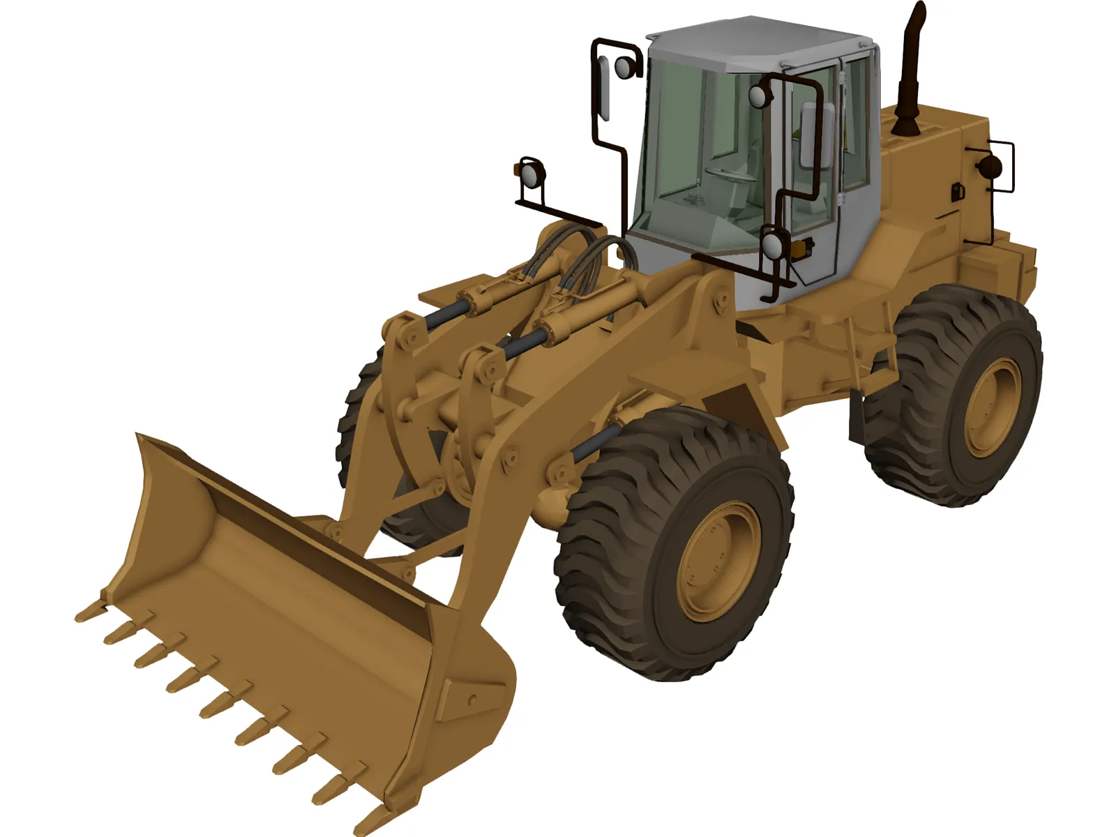 Fiatallis Loader FR-130 3D Model main preview