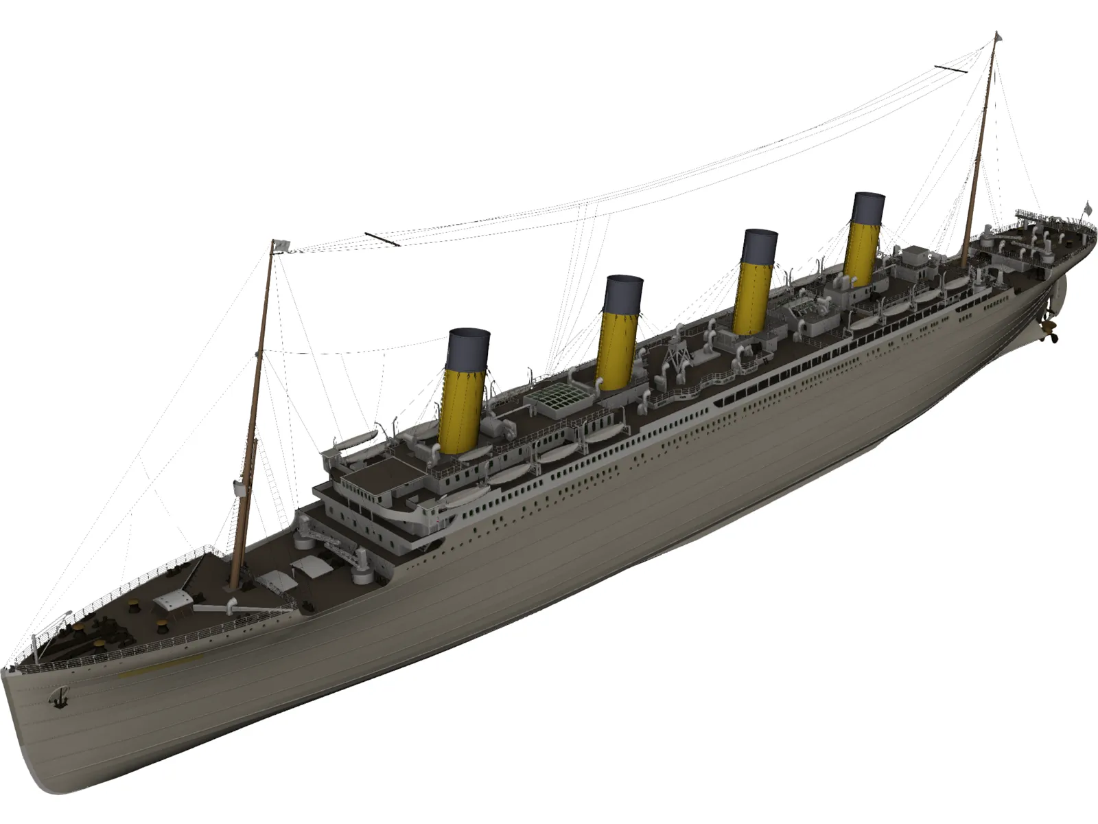 Titanic R.M.S 3D Model main preview