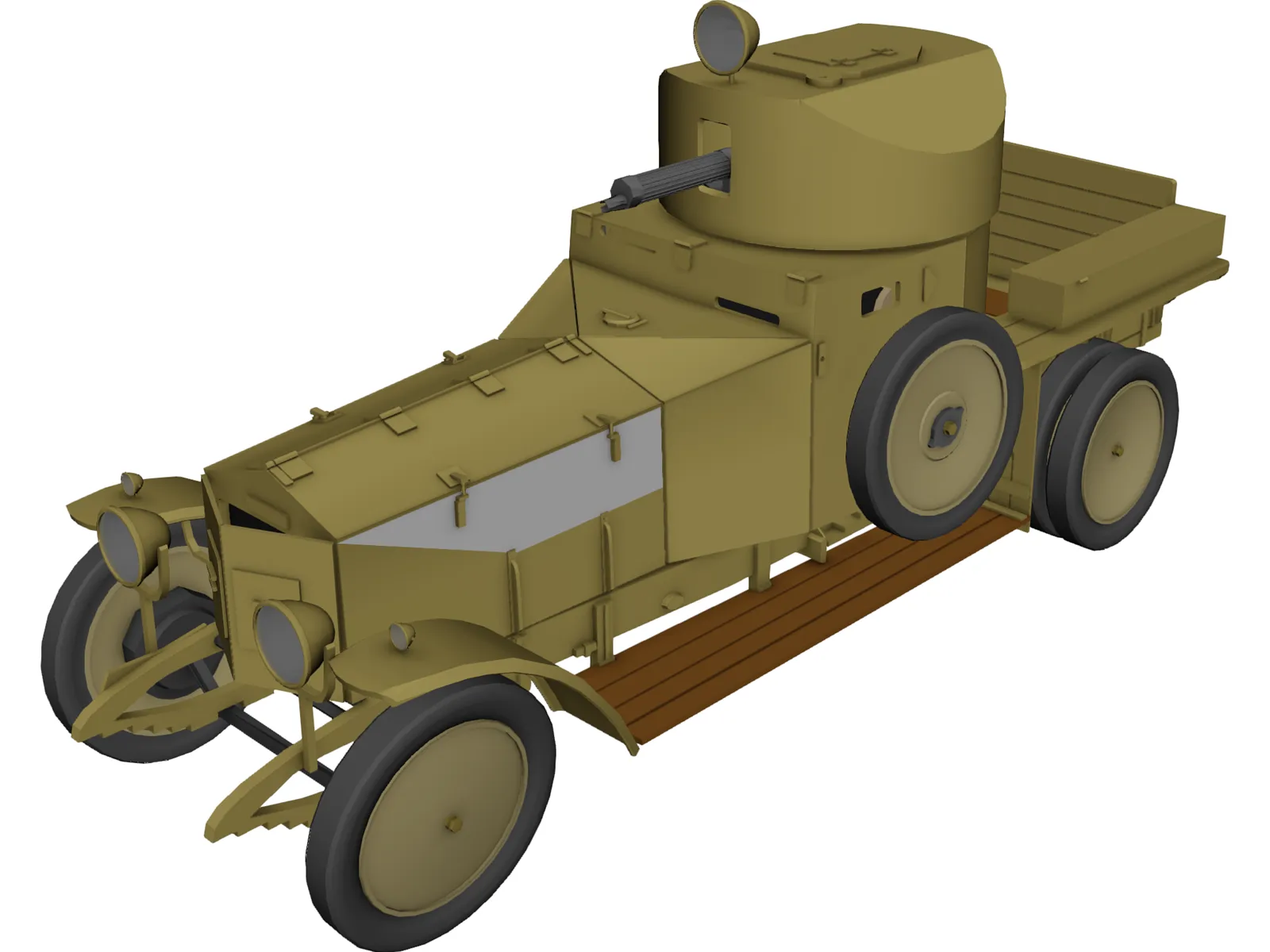 Rolls Royce Mk I (1941) 3D Model main preview