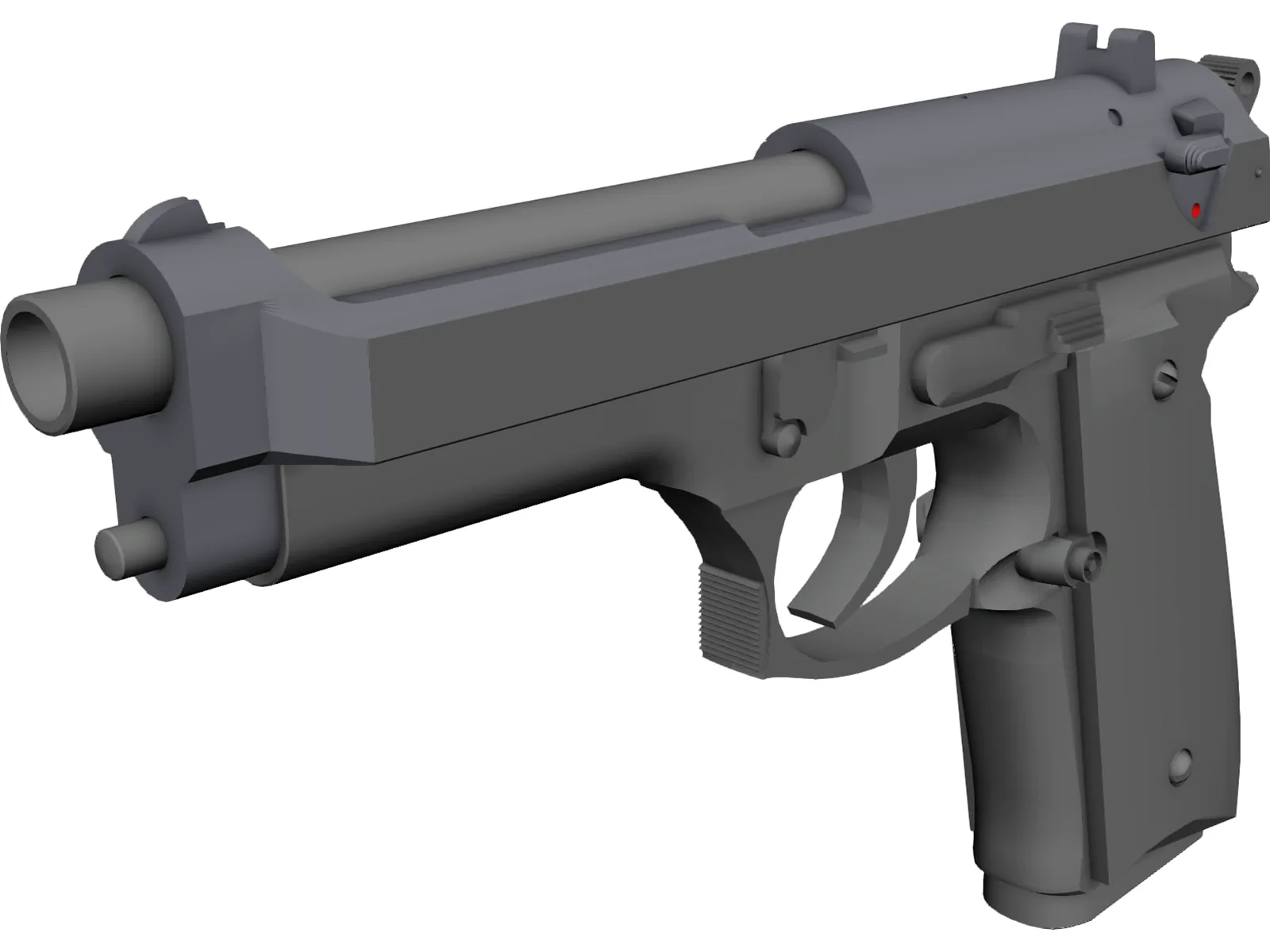 Beretta M9FS 3D Model main preview