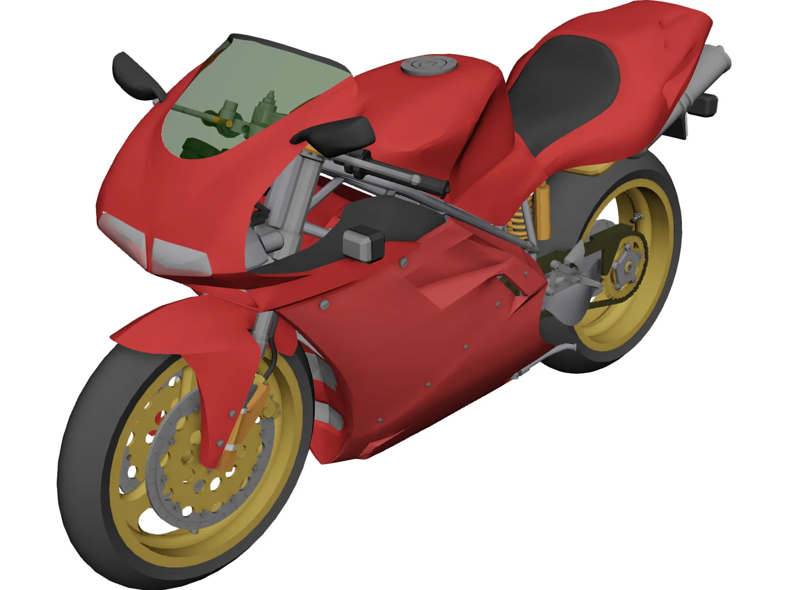 Ducati 916 3D Model main preview
