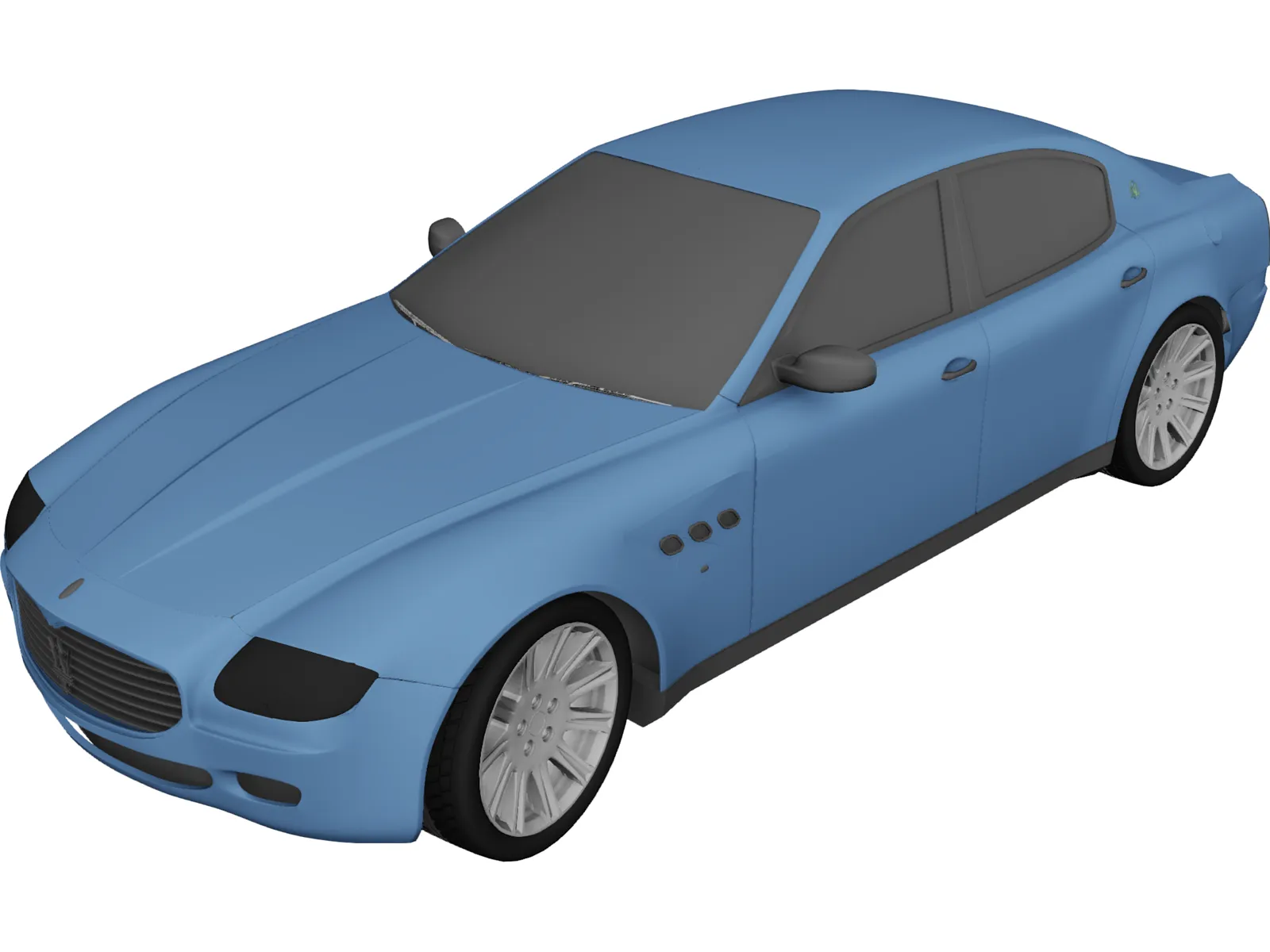 Maserati Quattroporte (2004) 3D Model main preview